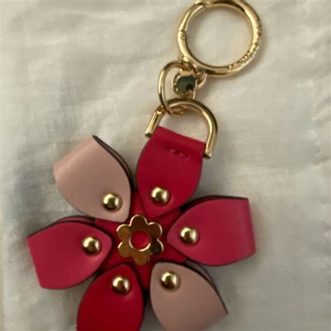 michael kors flower keychain|michael kors key chain wallet.